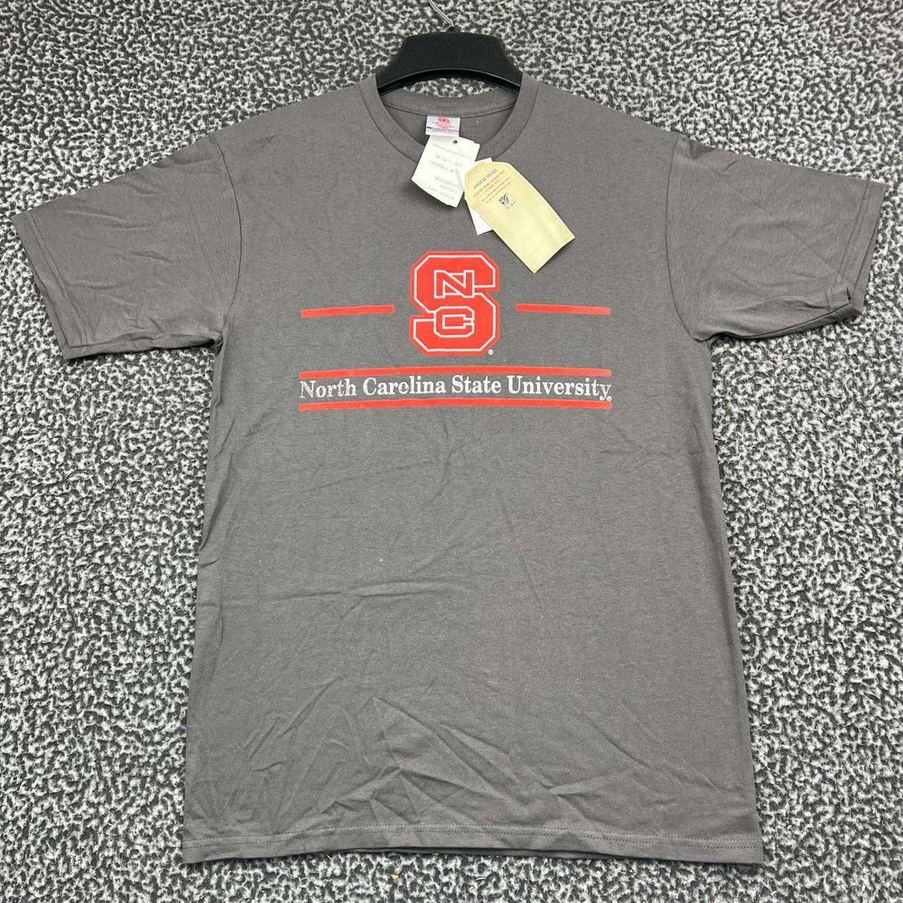 NC State Wolfpack University Shirt Men Medium Gray American Threads New M